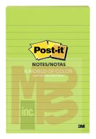 3M Post-it Notes  660-3AU 4 in x 6 in (101 mm x 152 mm) Jaipur colors 3 Pads/Pack 100 Sheets/Pad