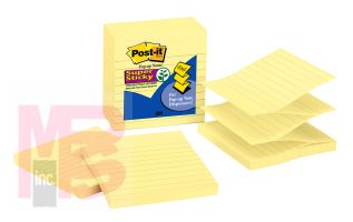 3M Post-it Super Sticky Pop-up Notes R440-YWSS 4 in x 4 in (101 mm x 101 mm) Canary Yellow