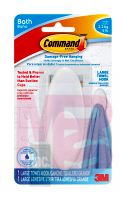 3M BATH17-ES Command Large Towel Hook Water-Resistant Strips Clear Frosted - Micro Parts & Supplies, Inc.