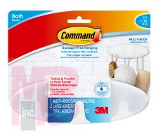 3M BATH21-ES Command Multi-Hook with Water-Resistant Strips - Micro Parts & Supplies, Inc.