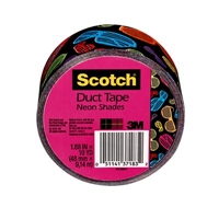 3M 910-SGN-C Scotch(R) Duct Tape 1.88 in x 10 yd (48 mm x 9.14 m) Neon Shades - Micro Parts & Supplies, Inc.