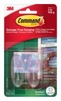 3M 17091CLR-AWES Command Outdoor Medium Clear Window Hooks Clear Strips - Micro Parts & Supplies, Inc.