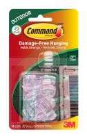 3M 17017CLR-AWES Command Outdoor Light Clips with Foam Strips - Micro Parts & Supplies, Inc.