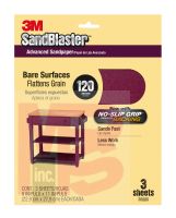 3M 20120-G SandBlaster Sandpaper with No-Slip Grip Backing 120-grit - Micro Parts & Supplies, Inc.