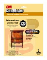 3M 20320-G SandBlaster Sandpaper with No-Slip Grip Backing 320-grit - Micro Parts & Supplies, Inc.