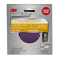 3M 99624SB-ES SandBlaster Sanding Discs 5 in x 8Hole 180 grit - Micro Parts & Supplies, Inc.