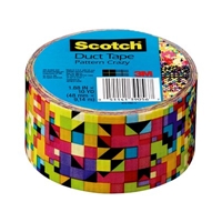 3M Scotch(R) Duct Tape 910-PAC-C, 1.88 in x 10 yd (48 mm x 9,14 m), Pattern Crazy