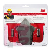 3M 62023DHA1-C Professional Multi-purpose Drop Down Respirator 1/pk - Micro Parts & Supplies, Inc.