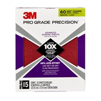 3M 27060PGP-15 Pro Grade Precision Advanced Sanding Sheets 9 in x 11 in 60 grit Coarse - Micro Parts & Supplies, Inc.