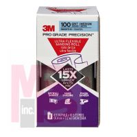 3M Pro Grade Precision Ultra Flexible Sanding Roll  29100PGP-UF-RL 4.5 in x 10.5 ft 100 grit Medium 4/cs