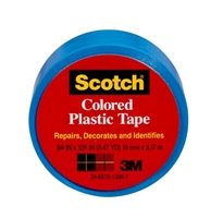 3M 190BL Scotch Colored Plastic Tape  3/4 in x 125 in - Micro Parts & Supplies, Inc.