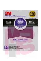 3M Pro Grade No-Slip Grip Advanced Sandpaper 26320CP-P-G 9 x 11 in 320 grit 20/pk 5 pks/cs