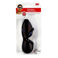 3M 90763-8V025 Performance Safety Eyewear Black Frame/Blue Mirror Lens - Micro Parts & Supplies, Inc.