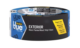 3M ScotchBlue Painter's Tape for Exterior Surfaces 2097-48EC 1.88 in x 45 yd (48 mm x 41.1 m) 12 per case