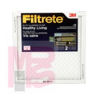 3M Filtrete Elite Allergen Reduction Filter EA02-2PK-6E-NA  MPR 2200 20 in x 20 in x 1 in (50.8 cm x 50.8 cm x 2.5 cm) 2/pk