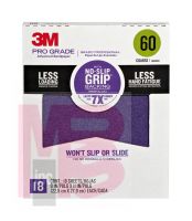 3M PRO GRADE NO-SLIP GRIP Advanced Sandpaper 26060CP-P-G 9 x 11 in 60 grit 18/pk 5 pks/cs