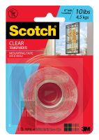 3M Scotch Clear Mounting Tape 410DC-SF  1 in x 5 ft (25.4 mm x 1.52 m)