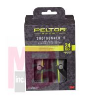 3M Peltor Sport Shotgunner II Low-Profile Hearing Protector  97040-PEL-6C 24 NRR Black/Gray