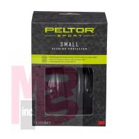 3M Peltor Sport Small Earmuffs 97070-2C  22 dB Black 2 ea/cs