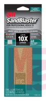 3M SandBlaster Sandpaper with NO-SLIP GRIP Backing 11060-G-6  3-2/3 in x 9 in  60 grit  6 sheets/pk