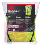 3M Reflective Construction Safety Vest with 5 Point Tear Away  Class 2  Hi-Viz Yellow 94617-80030-PS 5/cs