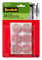 3M Scotch Round Felt Pads SP804-NA  Beige 1.5 in 24/pk