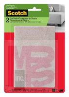 3M Scotch Rectangle Felt Pads SP800-NA  Beige  4 in x 6 in  2/pk