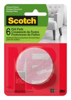 3M Scotch Round Felt Pads SP807-NA  Beige 2 in 6/pk