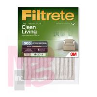 3M Filtrete Dust Reduction Filter 500DC-H-6  16 in x 20 in x 1 in (40.6 cm x 50.8 cm x 2.54 cm) 1/Pack