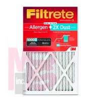 3M Filtrete Micro Allergen Plus Dust Filter AD00PL-2PK-6E  16 in x 20 in x 1 in (40.6 cm x 50.8 cm x 2.54 cm)