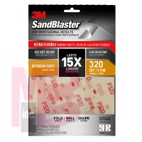 3M SandBlaster Ultra Flexible Sanding Sheets  28320SB-UF4 7 in x 4.5 in 100 grit Medium 4/pk