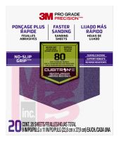 3M Pro Grade Precision Faster Sanding Sanding Sheets 80 grit Coarse  27080TRI-20 9 in x 11 in 20/pk