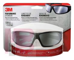 3M Safety Eyewear Silver Mirror  90213-HZ4-NA  Blk Frame Gry Accent  AF & Scratch Resistant Lens  4/cs