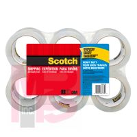 3M Scotch Packaging Tape Heavy Duty Shipping  3850-6-ESF  1.88 in x 54.6 yd (48mm x 50 m)  6 Pack