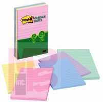 3M Post-it Greener Notes 5428-AP  4 in x 6 in (101 mm x 152 mm) Helsinki Colors