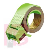 3M Scotch Box Sealing Tape Dispenser H100 Lime Green 2 in 6 per case