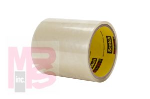 3M Adhesive Transfer Tape 467MP  Clear  4 in x 10 yd  2 mil  6 rolls per case