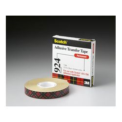 3M 924-1/2"x36yd Scotch(R) ATG Adhesive Transfer Tape Clear 0.50 in x 36 yd 2.0 mil - Micro Parts & Supplies, Inc.