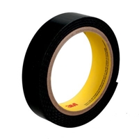 3M SJ3418FR Fastener Loop Flame Resistant Black 5/8 in x 50 yd 0.15 in engaged thickness - Micro Parts & Supplies, Inc.