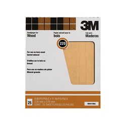 3M 99411 Pro-Pak Garnet Sanding Sheets 9 in x 11 in 220A grit - Micro Parts & Supplies, Inc.