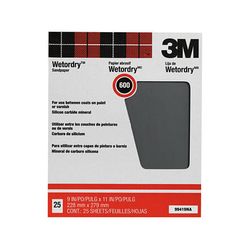 3M 99419 Pro-Pak Wetordry Sanding Sheets 9 in x 11 in 600A grit - Micro Parts & Supplies, Inc.