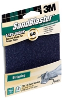 3M 9665 SandBlaster Adhesive Backed Palm Sander Sheets Green 60 4.5 in x 4.5 in  - Micro Parts & Supplies, Inc.