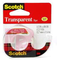 3M 144 Scotch Transparent Tape 1/2 in x 450 in - Micro Parts & Supplies, Inc.