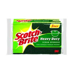 3M HD-3-12 Scotch-Brite Heavy Duty Scrub Sponge 4.5 in x 2.7 in x .6 in - Micro Parts & Supplies, Inc.