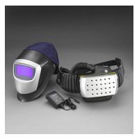 3M Adflo Powered Air Purifying Respirator (PAPR) High Efficiency Organic Vapor-Acid Gas System with 3M Speedglas Welding Helmet 9000HWR and Auto-Darkening Filter 9002X, Respiratory Protection 15-3301-21 1/cs