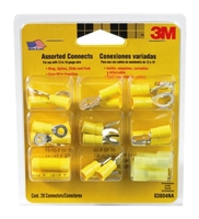 3M 3804 Yellow Assorted Connectors for 12 to 10 Gauge Wire - Micro Parts & Supplies, Inc.