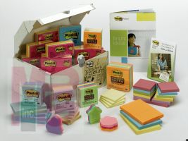 3M Post-it Notes ED65V-10  Assorted 10 Pound Assorted Variety Pack of Notes for Teachers