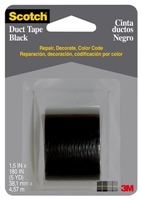 3M 1005-BLK-CD Scotch(R) Black Duct Tape 1.5 in x 5 yd - Micro Parts & Supplies, Inc.