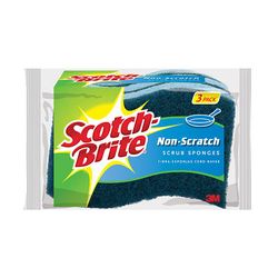 3M MP-3-12 Scotch-Brite Non-Scratch Scrub Sponge 4.4 in x 2.6 in x .8 in - Micro Parts & Supplies, Inc.