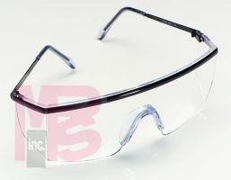 3M 14300-00000-20 Nassau Plus Protective Eyewear, Black Frame, Clear Lens - Micro Parts & Supplies, Inc.